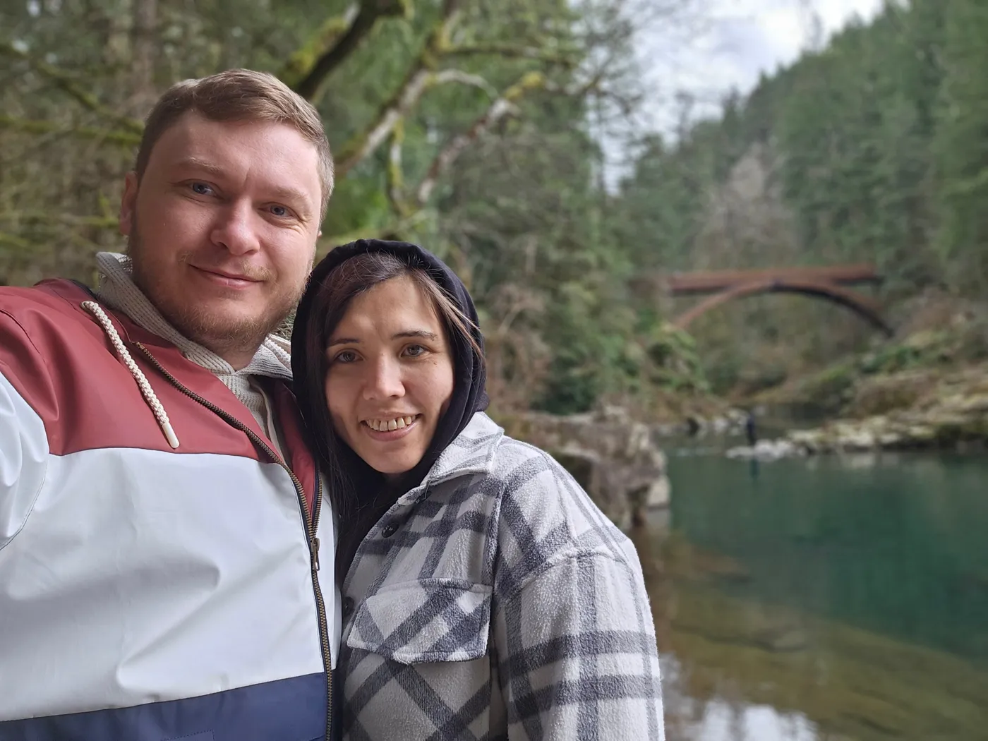 Ruvim, owner of Ursus Construction, with his wife